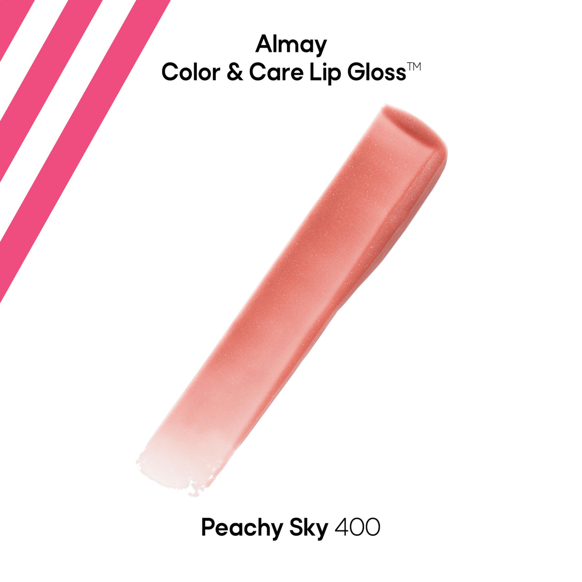 Almay Color & Care Hydrating Lip Gloss, Soft Natural Hues, Prebiotic Complex, Hyaluronic Filling-Sphere Technology, 400 Peachy Sky, 0.1 Fl Oz Beauty & Personal Care Almay