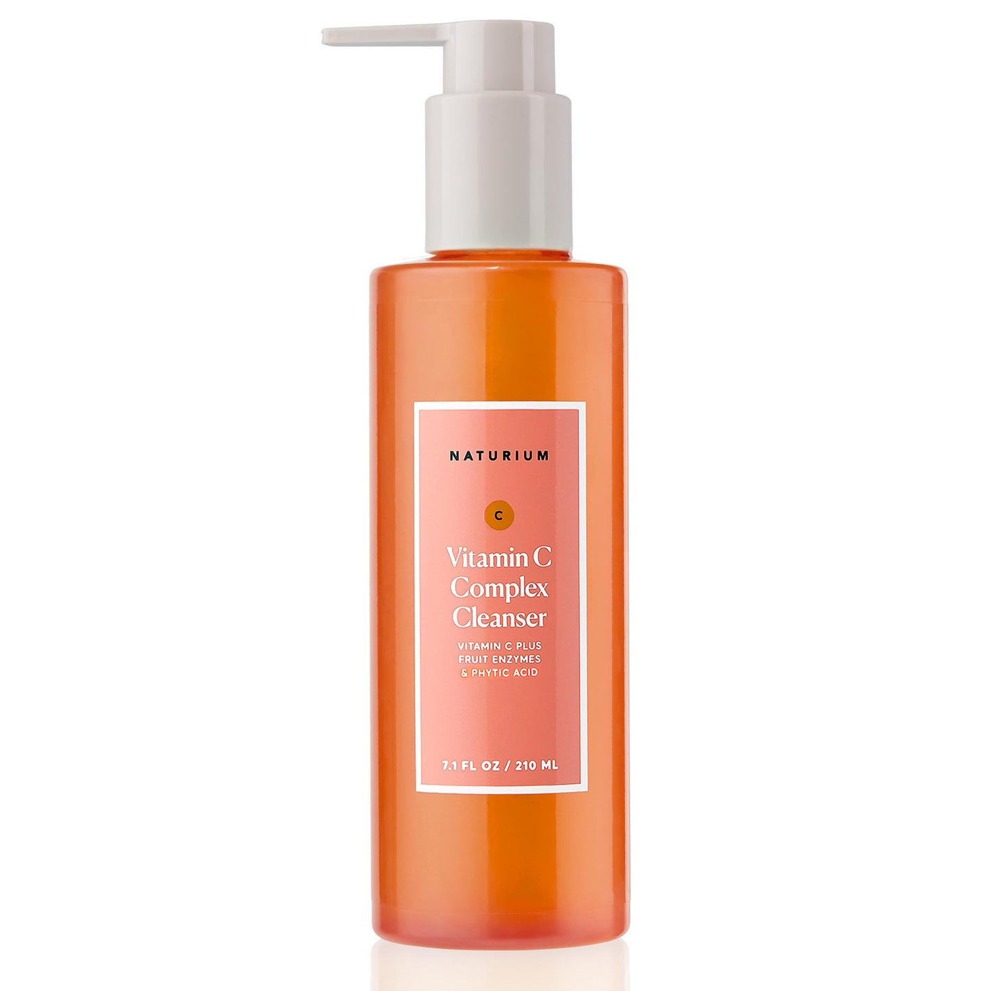 Naturium Vitamin C Complex Cleanser, Gently Exfoliating & Deeply Cleansing Foaming Face Wash Gel with Phytic Acid & Fruit Enzymes, 7.1 oz Beauty & Personal Care Naturium