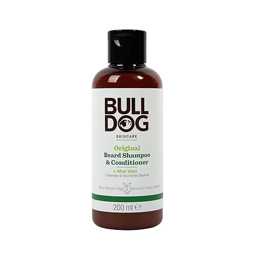 BULLDOG Skincare Original Beard Shampoo & Conditioner, Men's Grooming, Beard Moisturiser for Softer, Supple Beards, 200ml Beauty & Personal Care BULLDOG