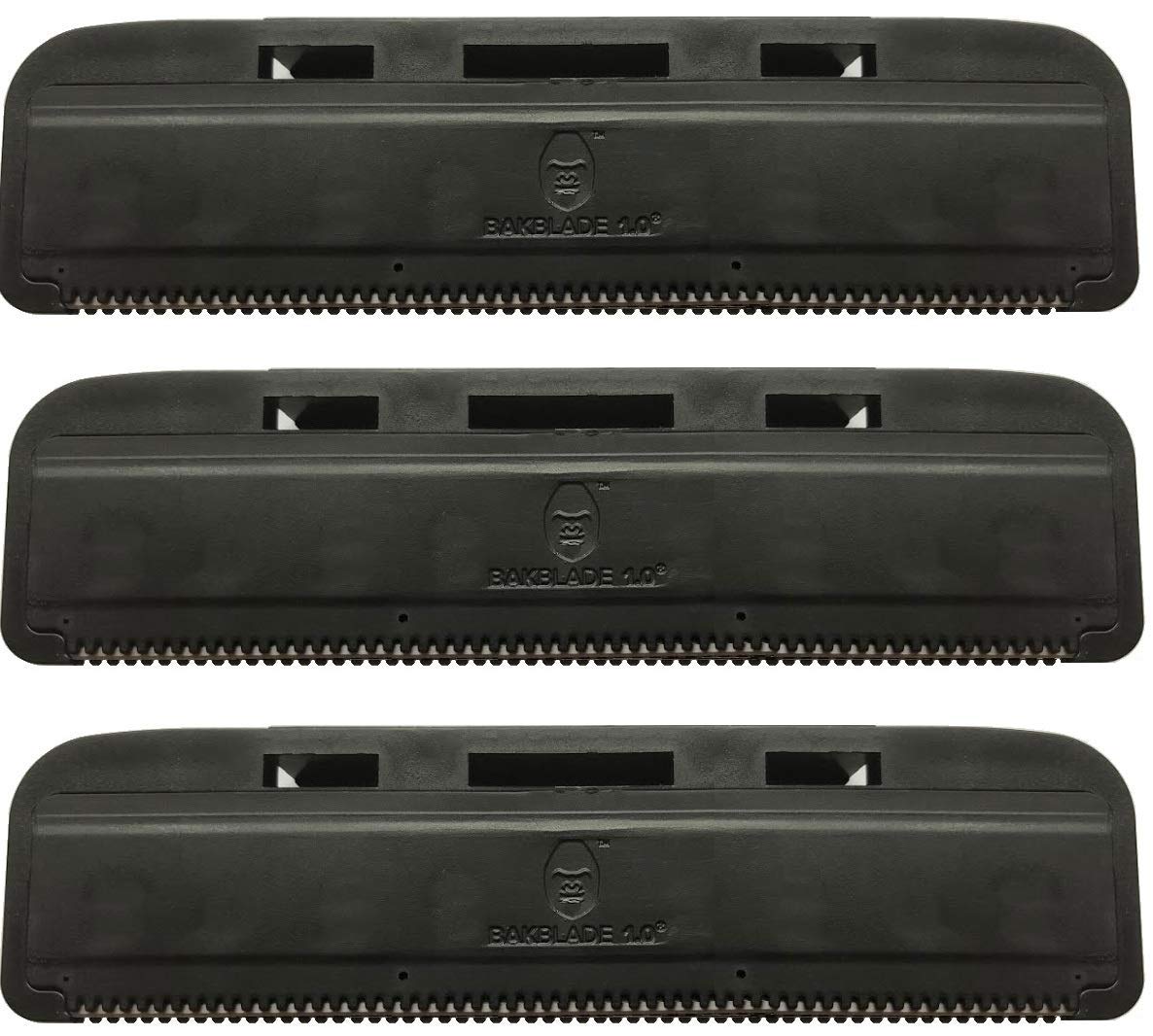 baKblade 1.0 Back Hair and Body Shaver Refill Replacement Cartridges. 4 Inch Extra-Wide Wet or Dry Disposable Razor Blades (3 Razors Included) Beauty and Personal Care BAKBLADE