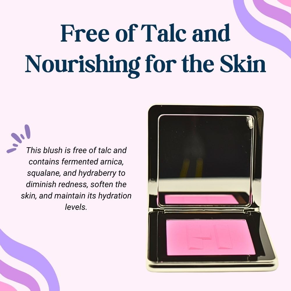 HAUS LABS BY LADY GAGA Color Fuse Talc-Free Powder Blush with Fermented Arnica Dragon Fruit Daze