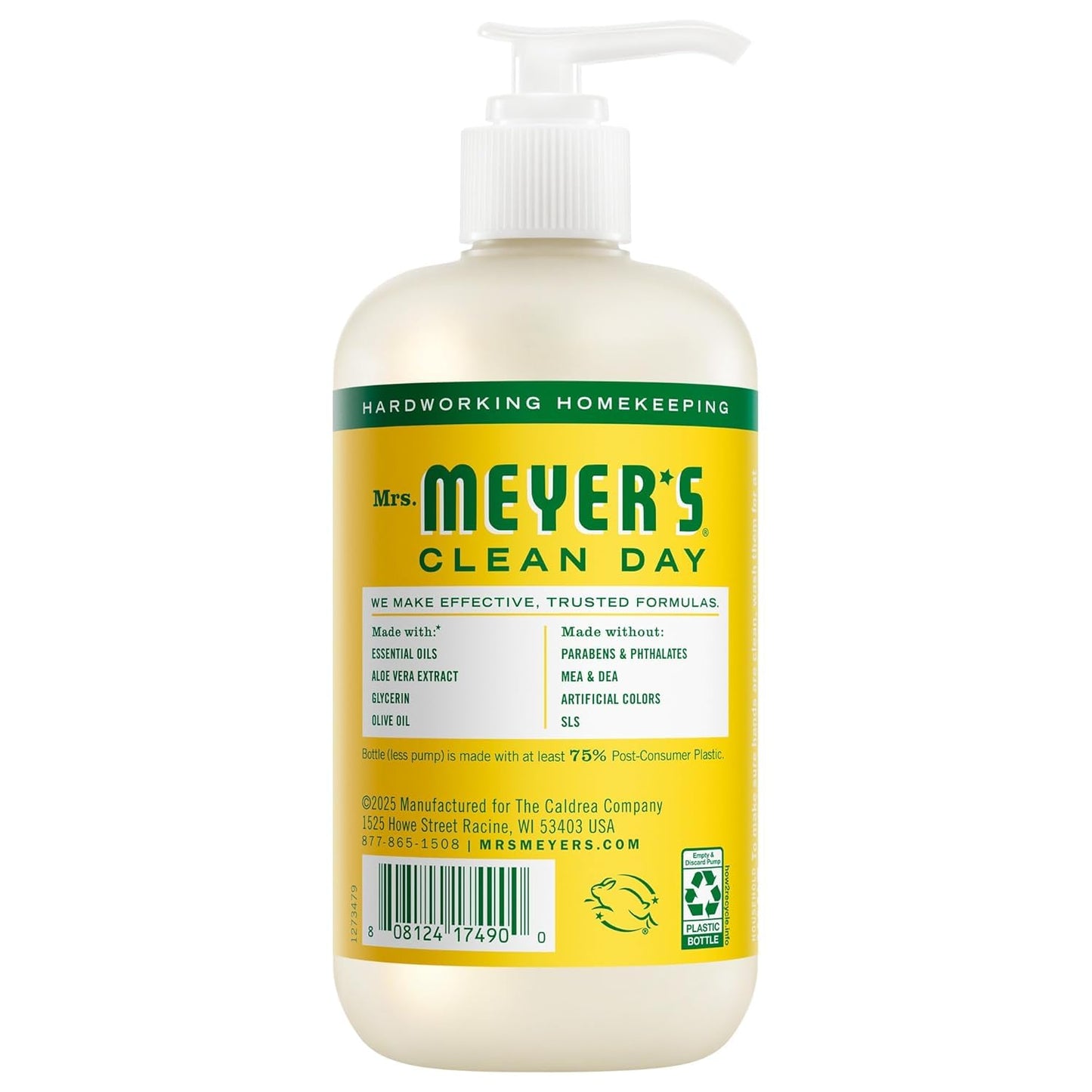 MRS. MEYER'S Liquid Hand Soap 12.5 OZ Scents Variety Pack 6 ( Rosemary, Basil, Geranium, Honeysuckle, Lavender, and Lemon Verbena) Beauty & Personal Care Mrs. MEYER'S