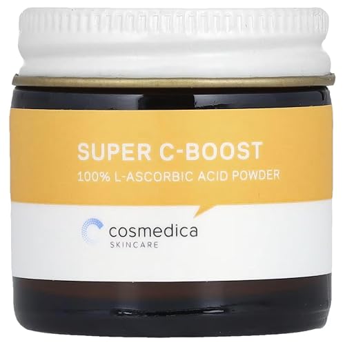 Cosmedica Skincare 100% L-Ascorbic Acid Powder- Vitamin C for Face, Custom Boost for Facial Serums, Hyaluronic Acid Serum, Moisturizer, Night Cream Beauty & Personal Care Cosmedica Skincare
