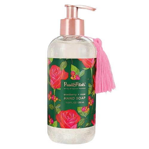 PAINT&PETALS Cranberry and Rose Scented Liquid Hand Soap, 11.8 Fluid Ounces Beauty & Personal Care PAINT & PETALS
