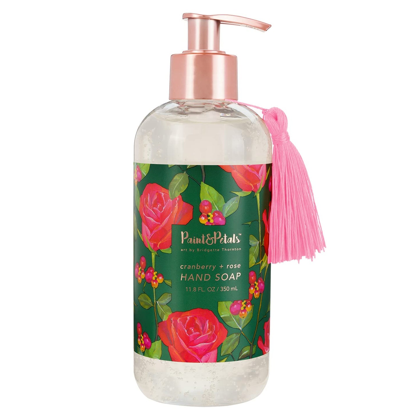 PAINT&PETALS Cranberry and Rose Scented Liquid Hand Soap, 11.8 Fluid Ounces Beauty & Personal Care PAINT & PETALS