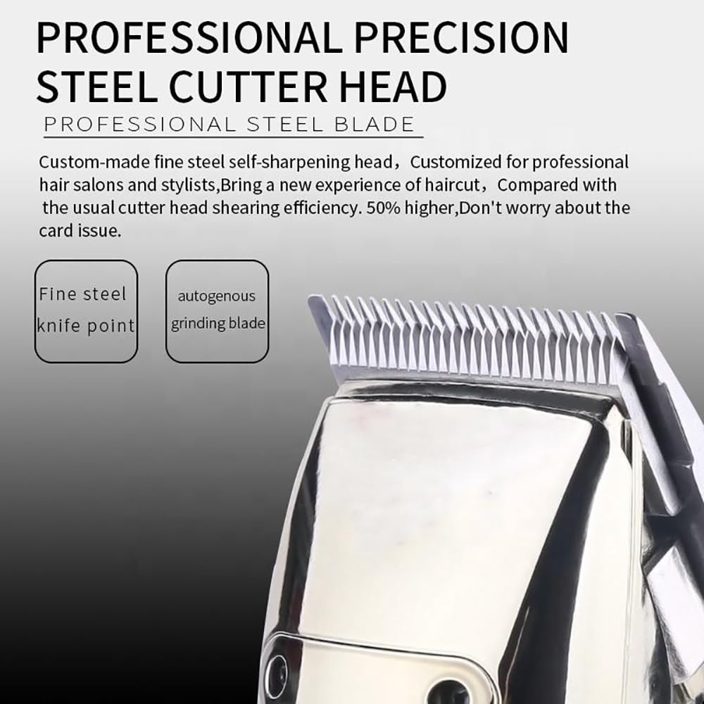 GLESVOWIO Hair Cutting Tool Professional Barber Hair Trimmer for Men 2 Speed Beard Trimmer Rechargeable Hair Clipper Grooming Haircut Machine Beauty and Personal Care GLESVOWIO