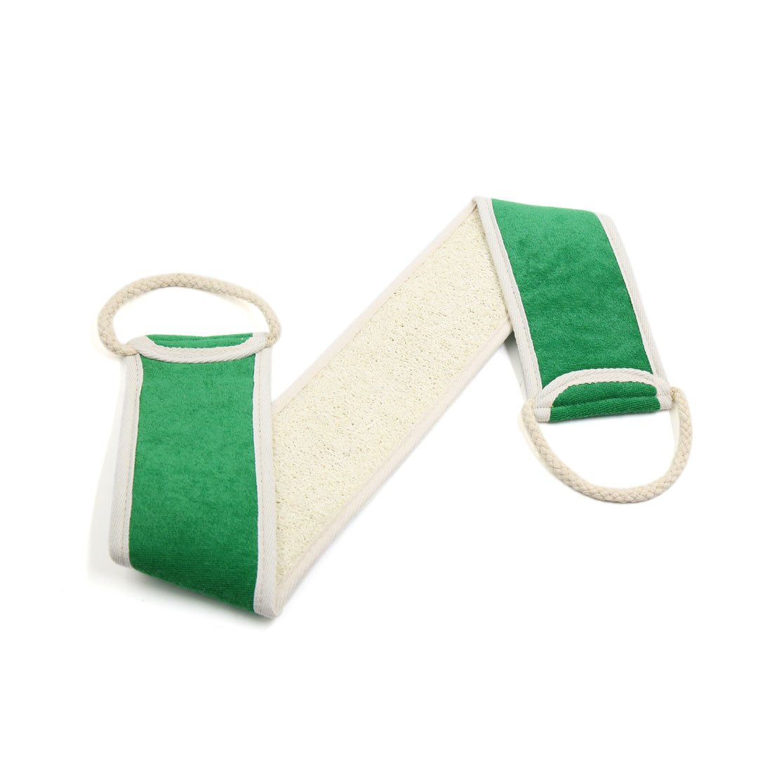 Ruilogod Green Exfoliating Loofah Back Strap Scrubber Body Shower Bath Brush Cotton Blends Towel (id: 17c 29d c76 9f0 f4d Beauty and Personal Care Ruilogod