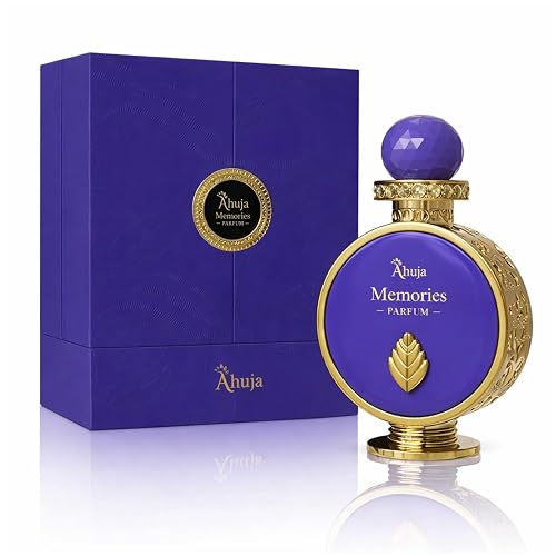 AHUJA Memories - 3.4 oz Parfum | Unisex Elegant Floral Amber Scent | 30% Long Lasting Oil | Pink Pepper, Bergamot, Rose, Milky Accord, Patchouli Beauty & Personal Care AHUJA