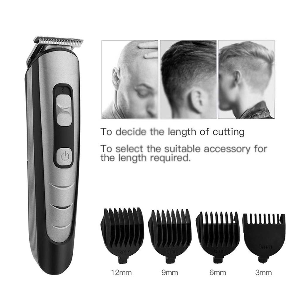 ZUIAI Professional Rechargeable Hair Clipper with 4 Heads Hair Trimmer Men Barber Hair Cutting Machine Hair Shaver Tool Hair Trimmer Beauty and Personal Care ZUIAI