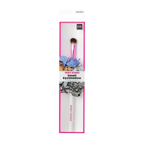 KISS Ruby Kisses Premium Small Eyeshadow Cosmetic Brush, Professional Quality Cruelty Free Make-Up Tool with Soft 100% Synthetic Bristles Beauty & Personal Care Ruby Kisses