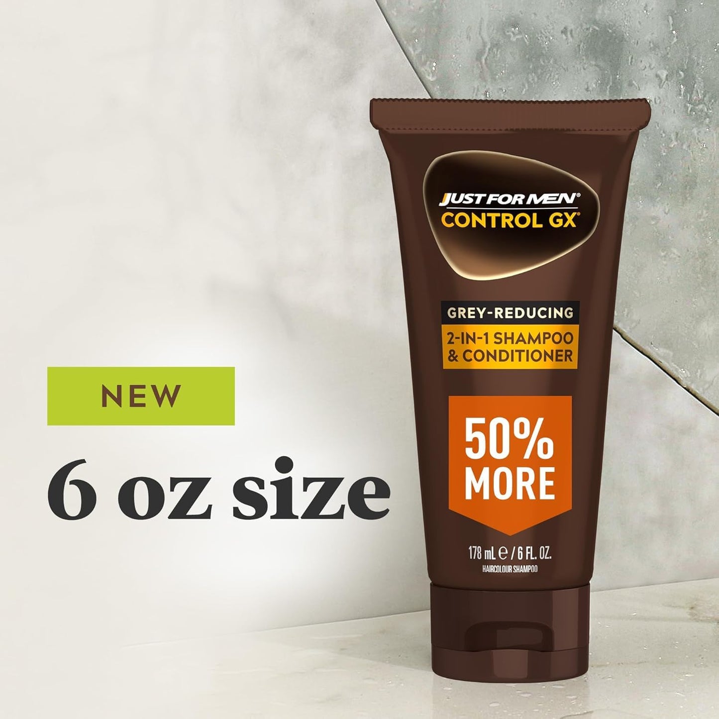 Just for Men Control GX Grey Reducing 2-in-1 Shampoo and Conditioner, Gradual Hair Color with Keratin for Stronger Thicker and Healthier Looking Hair Beauty and Personal Care Just for Men