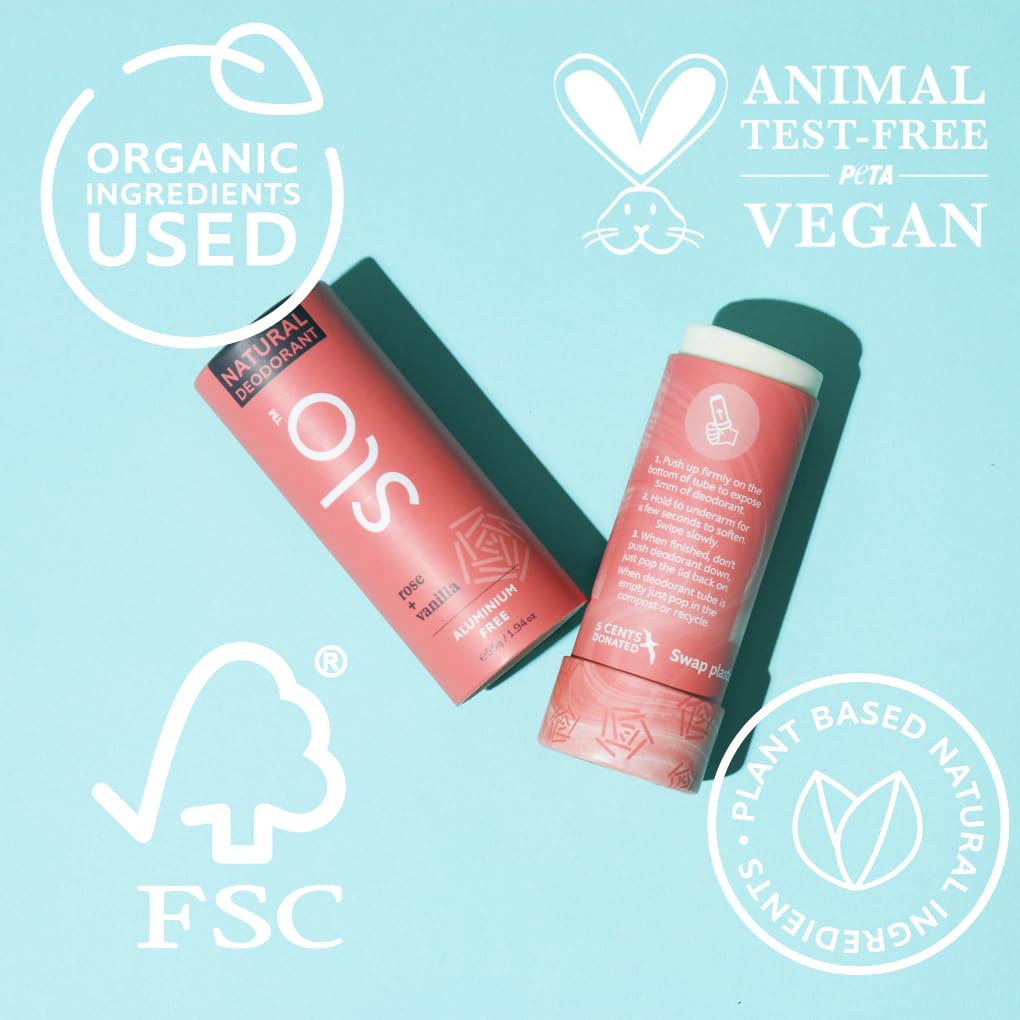 Slo Natural Deodorant - All Natural Ingredients - Aluminum Free Deodorant for Women - Vegan, Paraben and Cruelty Free - Paper Packaging - Pineapple + Beauty and Personal Care Slo