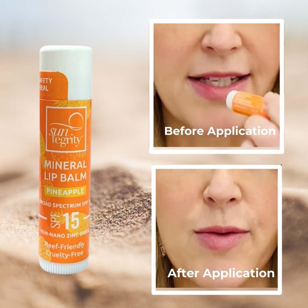 Suntegrity Mineral Lip Balm SPF 15 - Pineapple Beauty and Personal Care Suntegrity