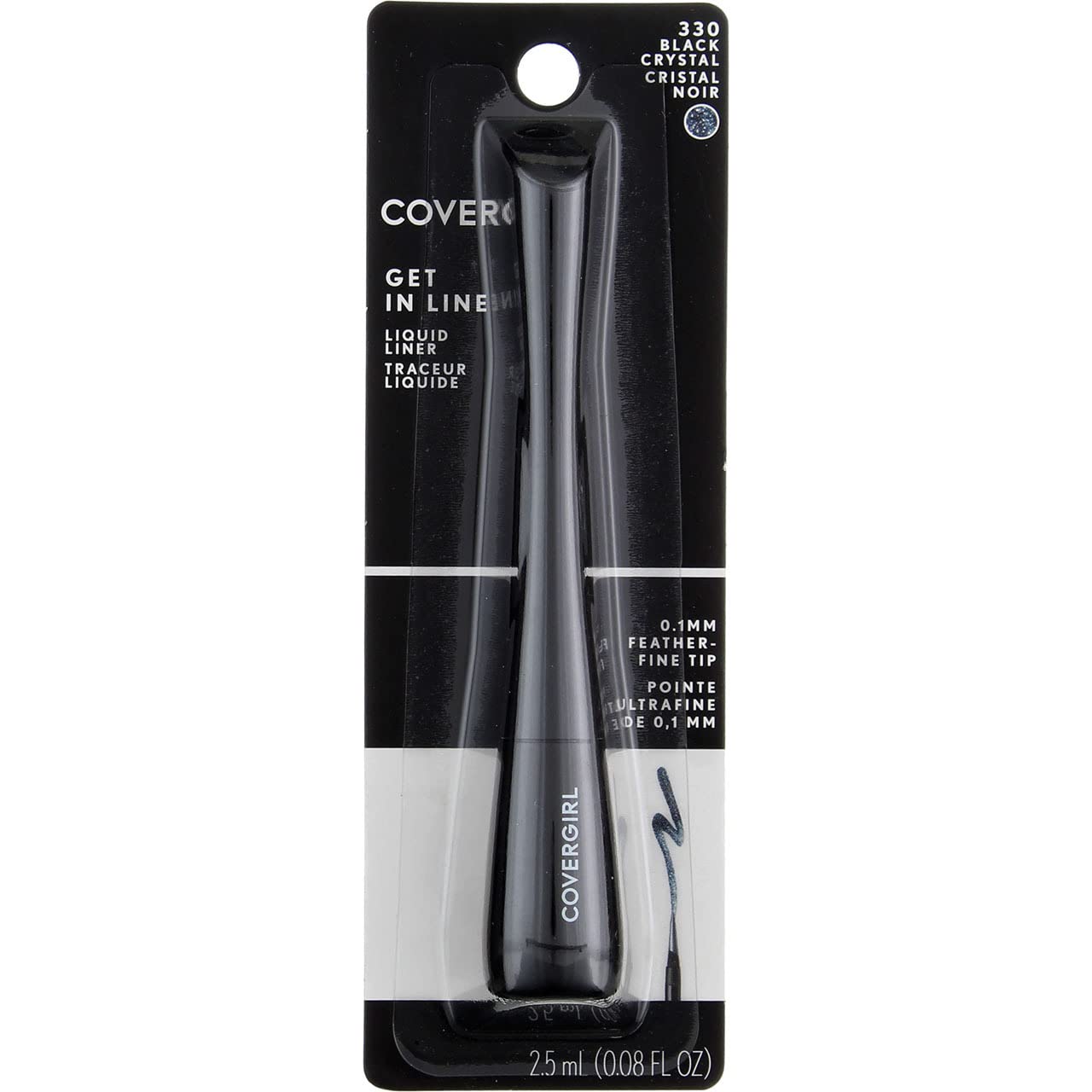 Cover Girl Get In Line Liquid Liner 330 Black Crystal .08 OZ Beauty & Personal Care COVERGIRL