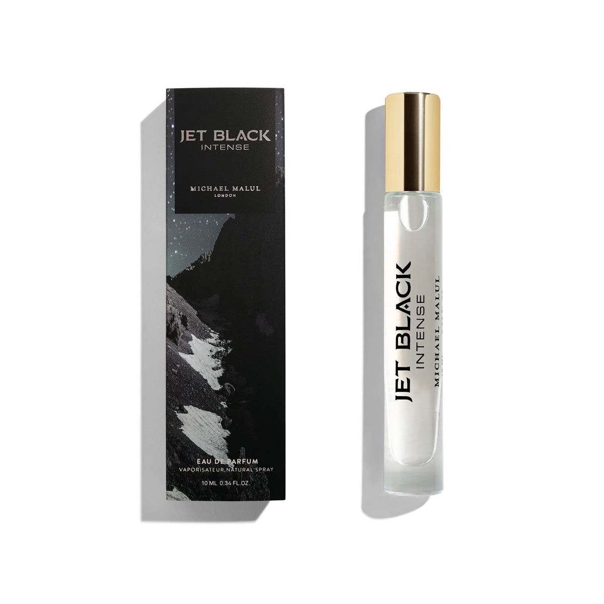 Michael Malul Jet Black Intense Eau de Parfum for Men - 10ml Travel Size Beauty & Personal Care Michael Malul