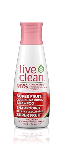 Live Clean Shampoo, Super Fruit Waters Quenching Curls, 12 Oz Beauty & Personal Care Live Clean