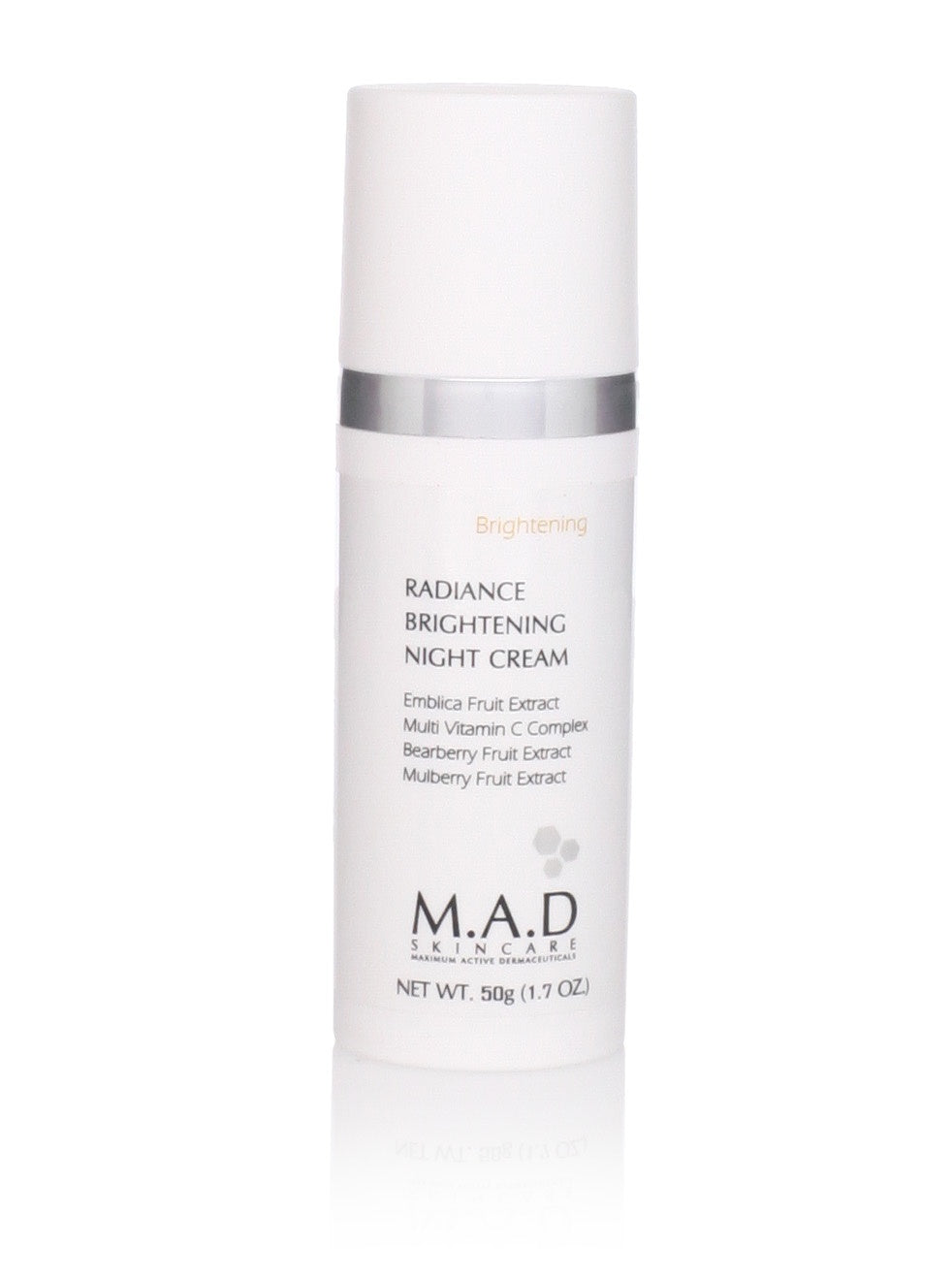M.A.D Skincare Brightening Radiance Brightening Night Cream, 50g (1.7oz)