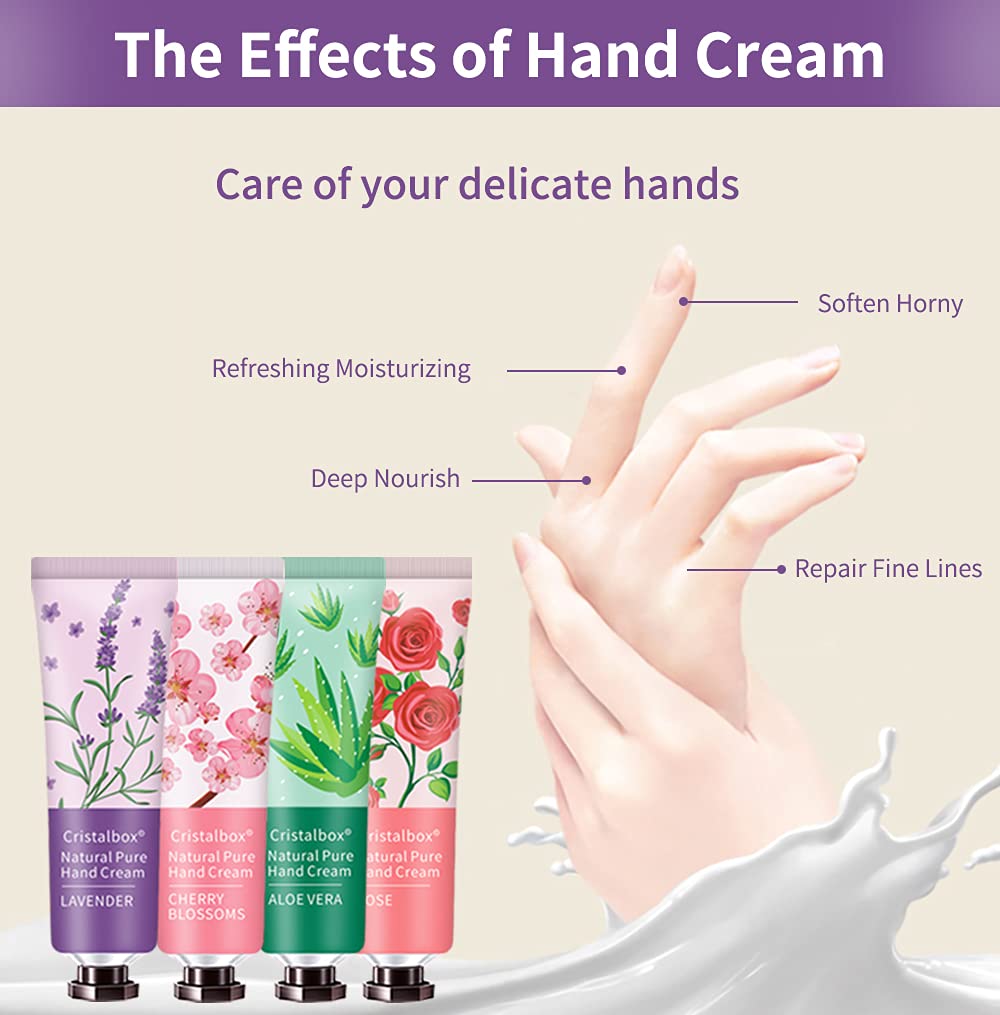 CRISTALBOX 18 Pack Hand Cream Gift for Women,Stocking Stuffers for Women,Teen Girls,Christmas Gifts Bulk Gifts,Small Gifts,Mini Moisturizing Hand Beauty & Personal Care CRISTALBOX