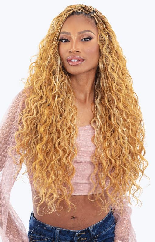 Shake-N-Go 3X Bora Bora Braids 22" (Color: COPPER)