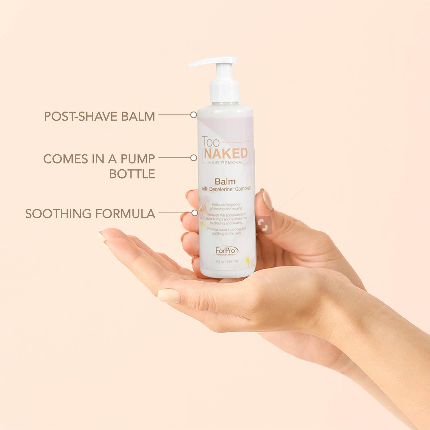 Too Naked Balm with Decelerine Complex 8.45 oz. Beauty and Personal Care TOO NAKED HAIR REMOVAL