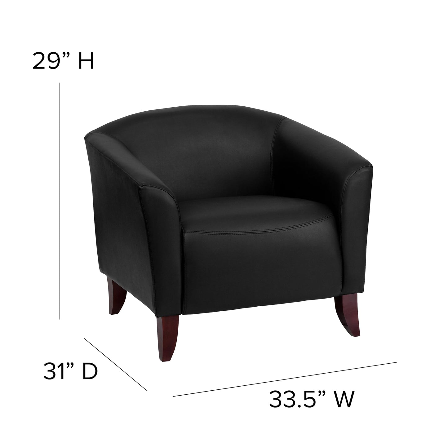 Flash Furniture HERCULES Imperial Series Black LeatherSoft Chair Beauty and Personal Care Flash Furniture