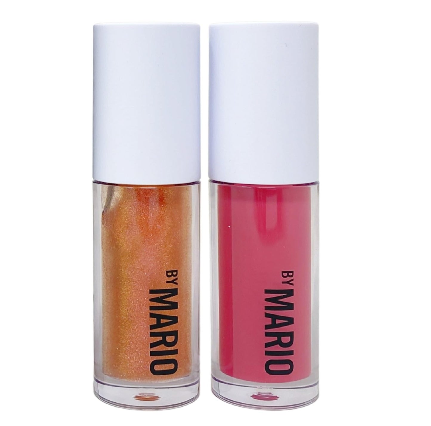 BY MARIO Makeup SuperShine Lip Gloss Duo Gift Set - Rose Gold and Rose Glaze (Full Size) Beauty & Personal Care BY MARIO