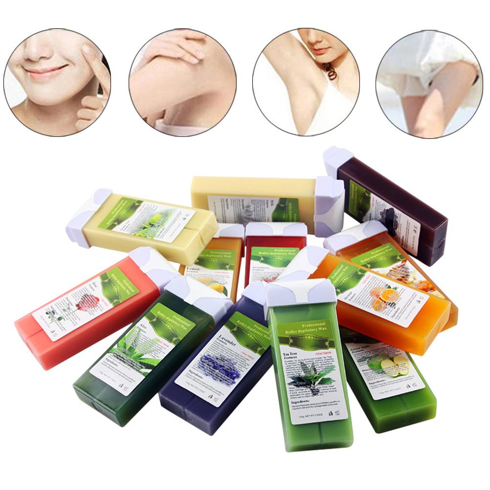 Practical 100 G Depilatory Wax Cartridges Hair Removal Cream Beeswax Roll on Hot Wax for All Body Parts Beauty and Personal Care Hztyyier