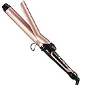 Lanvier 1.25 Inch Clipped Curling Iron with Extra Long Tourmaline Ceramic Barrel, Professional Hair Curler up to 450°F Dual Voltage for Traveling Beauty & Personal Care LANVIER
