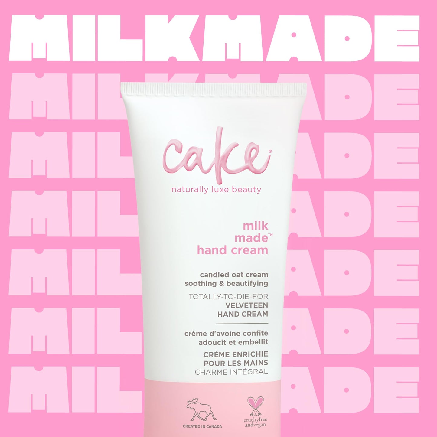 Cake Beauty Velveteen Hand Cream, Milk Made - Soothing, Lightweight Hand Cream - Oat Extract Concentrate, Marshmallow Root Extract & Shea Butter Beauty & Personal Care Cake Beauty