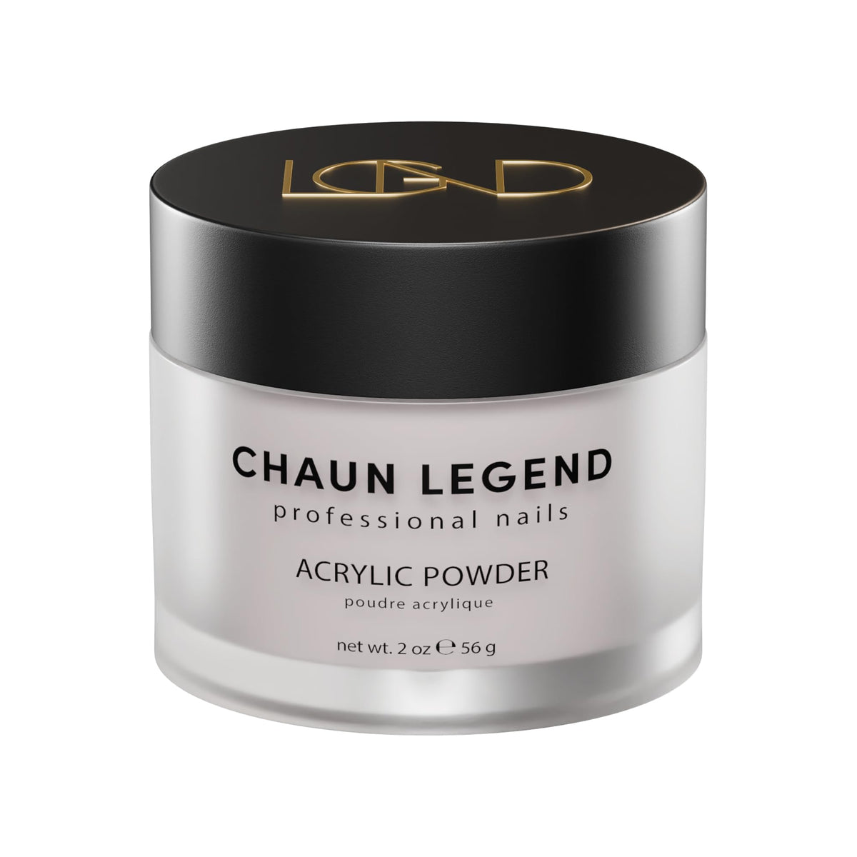 Chaun Legend Acrylic Powder, 2 Oz Long Lasting Salon Quality, Bubble Free, Self Leveling Professional Manicures, Fake Nails, Carving & Extensions