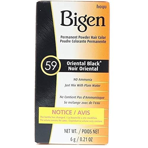 Bigen, Permanent Powder Hair Color ea, 59 Oriental Black, 0.21 Ounce Beauty & Personal Care Bigen