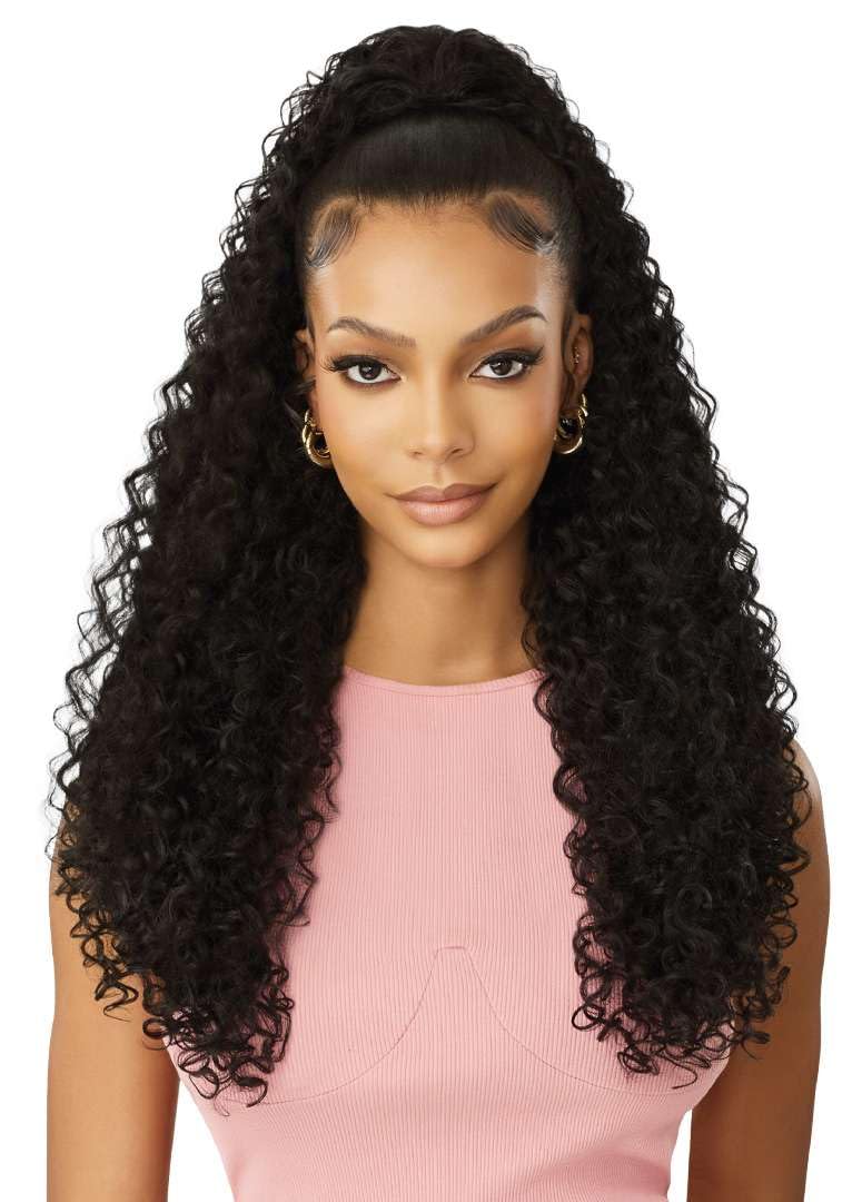Outre Pretty Quick - Drawstring Pony - Jess (JET BLACK 1)