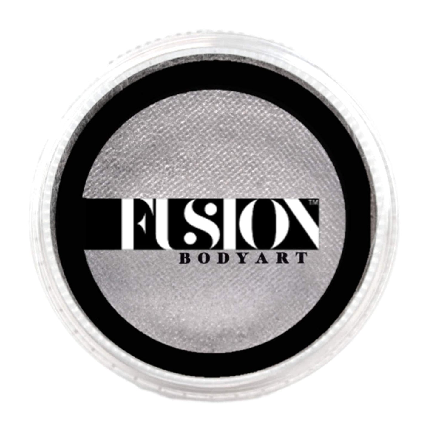 Fusion Body Art Pro Face Paint | Pearl Metallic Silver (32gm), Professional Quality Water Activated Shimmery Face and Body Paint Supplies Single Beauty & Personal Care FUSION BODY ART