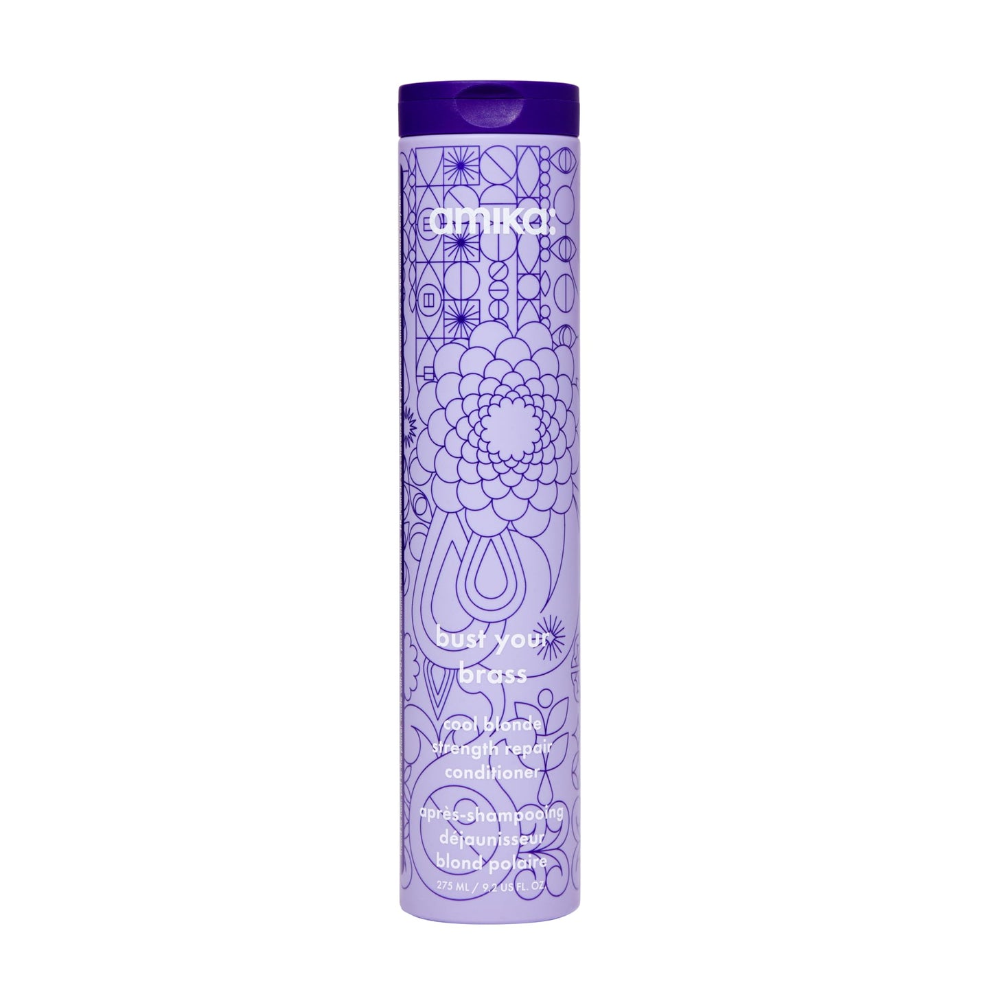 amika bust your brass cool blonde strength repair conditioner, 275ml Beauty & Personal Care Amika