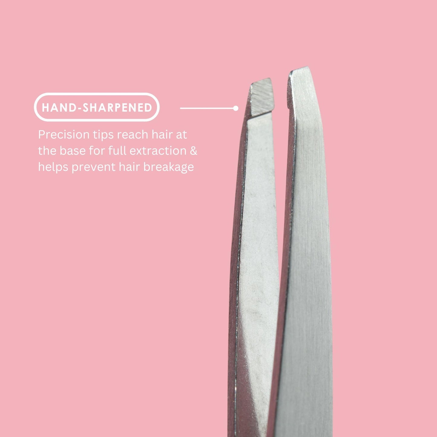JAPONESQUE Slant Tweezer, with Precision Crafted, Hand Sharpened Tips for Shaping and Defining Brows, Includes Protective Storage Pouch Beauty and Personal Care JAPONESQUE