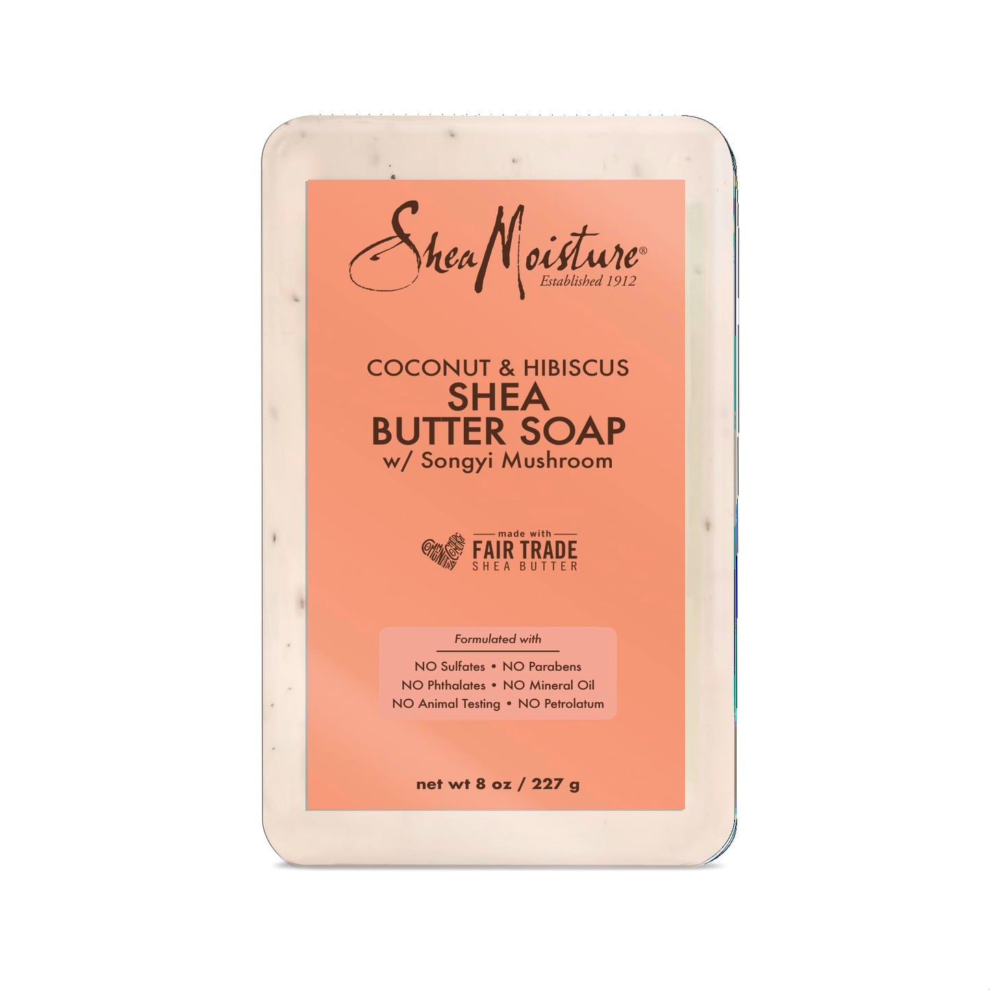 SheaMoisture Bar Soap Coconut and Hibiscus for Dull, Dry Skin Sulfate Free Soap Bar 8 oz Beauty & Personal Care Shea Moisture