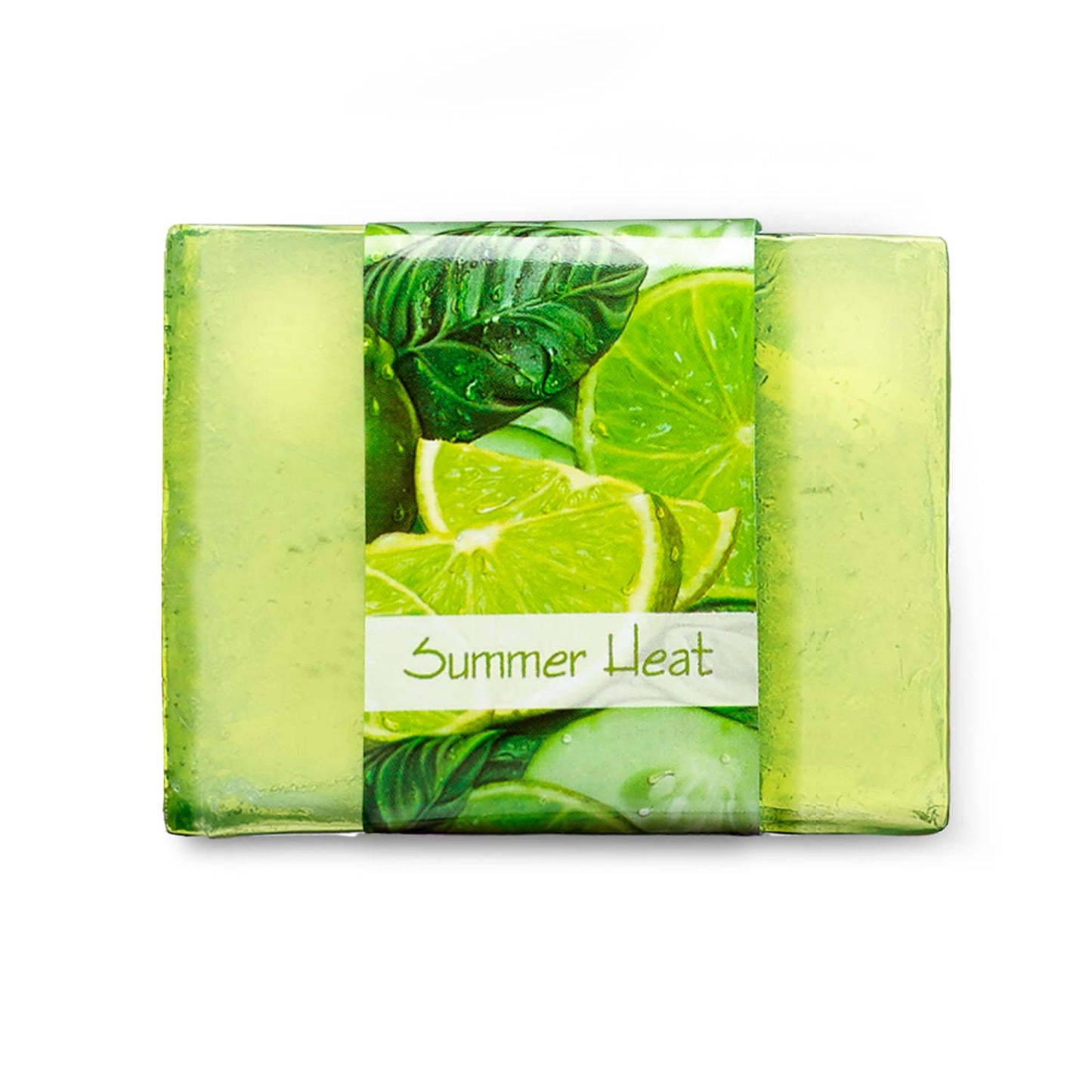 Nabila K Summer Heat Glycerin Bar Soap | Cucumber & Lime Scent | Natural, Vegan, Hypoallergenic | 100% Vegetable Glycerin, Sulfate-Free, Paraben-Free Beauty & Personal Care Nabila K