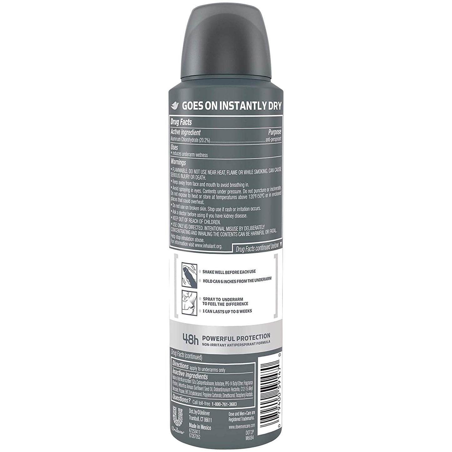 Dove Men+Care Stain Defense Dry Spray Antiperspirant Deodorant, Clean, 3.8 oz Beauty and Personal Care DOVE MEN + CARE