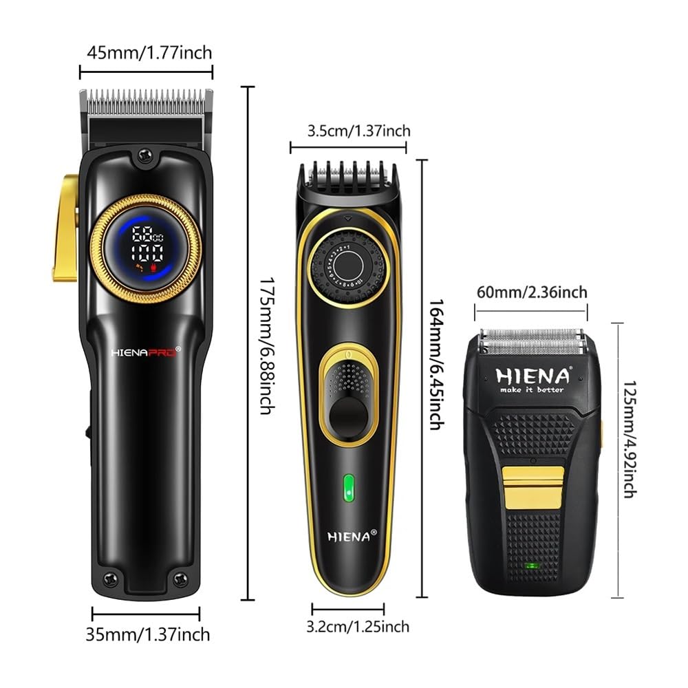 EWKYLSEM Razors Professional Hair Cutting Machine 3-Piece Set,USB Charging Trimmer,Cordless use Trimmer,high Power Powerful Trimming Tool Set Beauty and Personal Care EWKYLSEM