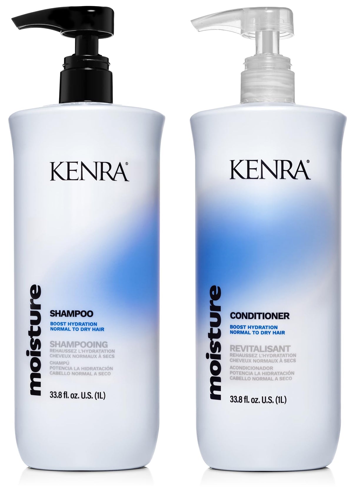 Kenra Professional Moisture Shampoo & Conditioner Set | Boost Hydration | Improve Manageability and Shine | Nourish Dry Hair | Color Safe | Efforless