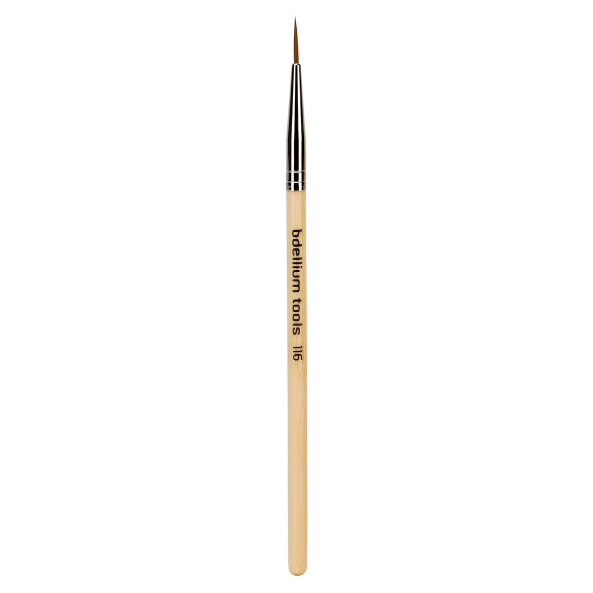 Bdellium Tools Professional Makeup Brush - Special FX Series 116 Short Liner - With Soft Synthetic Fibers, For Painting Very Fine Lines (Bamboo, 1pc)