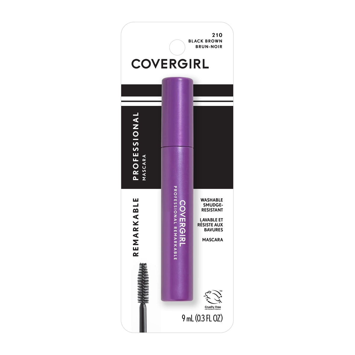 COVERGIRL Professional Remarkable Waterproof Mascara Black Brown 210, 0.3 Ounce (packaging may vary) Beauty & Personal Care COVERGIRL
