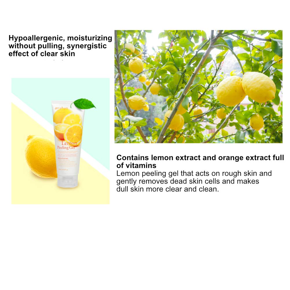 Arrahan Lemon Peeling Gel 180ml / 6.09 fl.oz Skin Care Moisturizing Gel Beauty & Personal Care arrahan