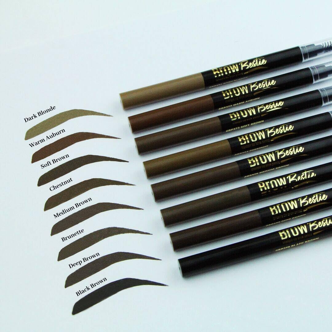 L.A. Girl Brow Bestie Auto Pencil W/Spoolie, Deep Brown GBP377