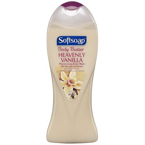 Softsoap Body Butter, Mega Moisture Body Wash, Heavenly Vanilla 15 fl oz (443 ml) Beauty & Personal Care Softsoap