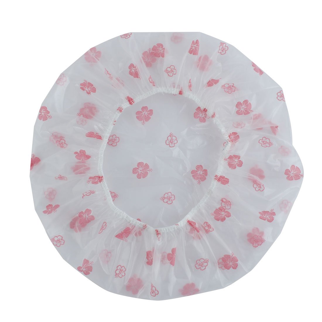 Ruilogod Nylon Flower Print Ladies Foldable Shower Cap Hat 2 Pcs Pink White (id: 1d7 d89 f0b d5d 87a Beauty and Personal Care Ruilogod