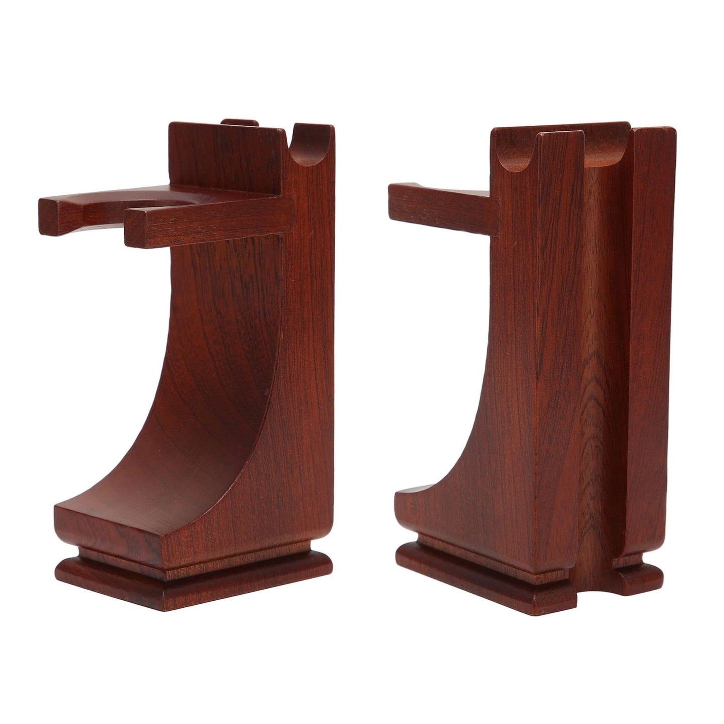 Wood Shave Stand and brush stand Strong Practicality Anti Slip Base Shave Stand Strong Stable To Use Wine Red for Bathroom Belleza Beauty and Personal Care Jopwkuin