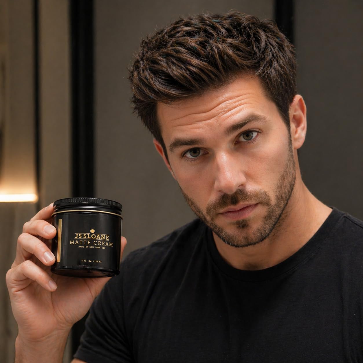 JS Sloane Matte Cream for Men - Water-Soluble Hair Styling Cream, Natural Matte Finish, Light to Medium Hold, Texturizing Grooming Product Beauty & Personal Care JS Sloane
