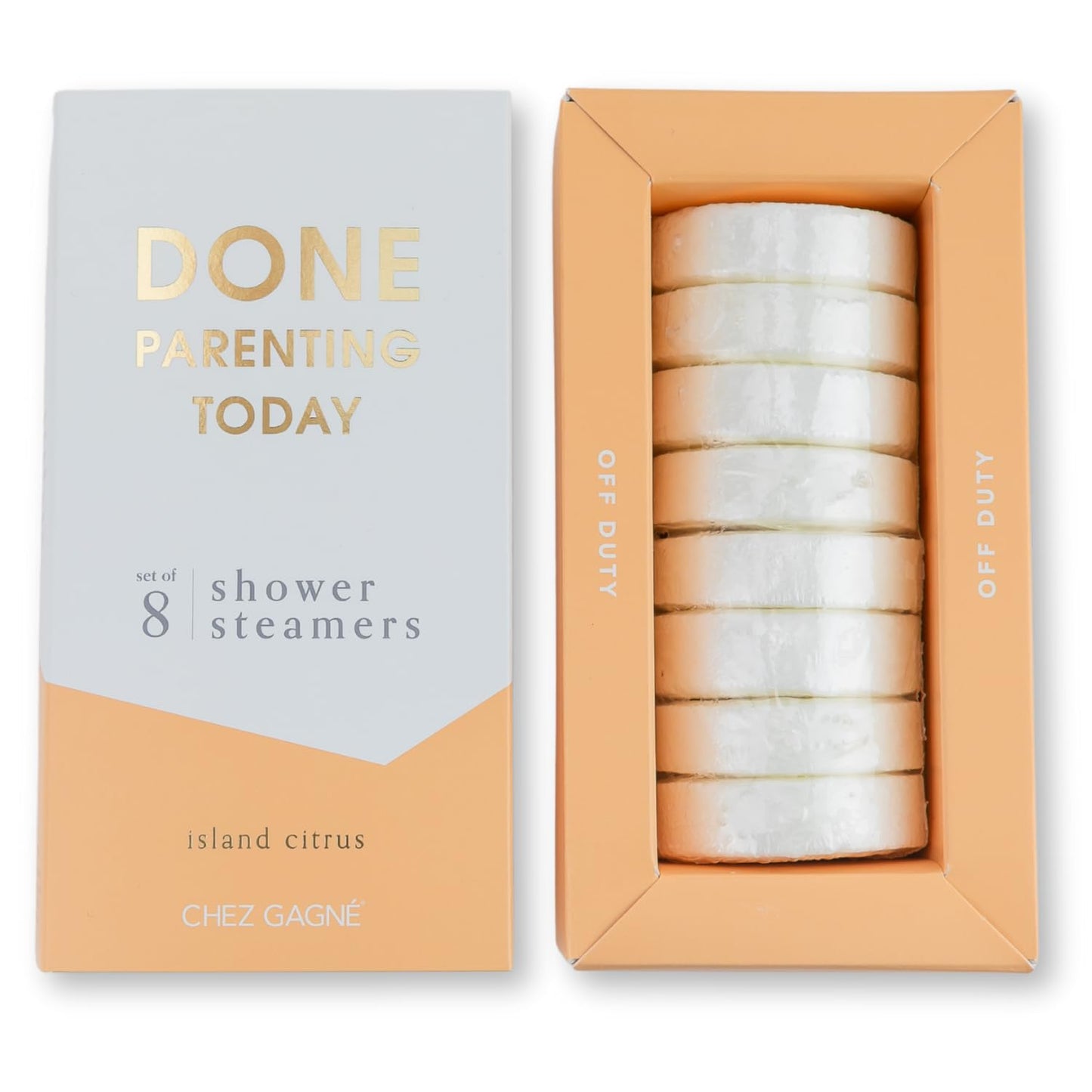 Aromatherapy Shower Steamers - Done Parenting Today - Island Citrus, Set of 8 - Vegan, Cruelty-Free, Made in USA - Paraben, Sulfate & Phthalate-Free Beauty and Personal Care Chez Gagné