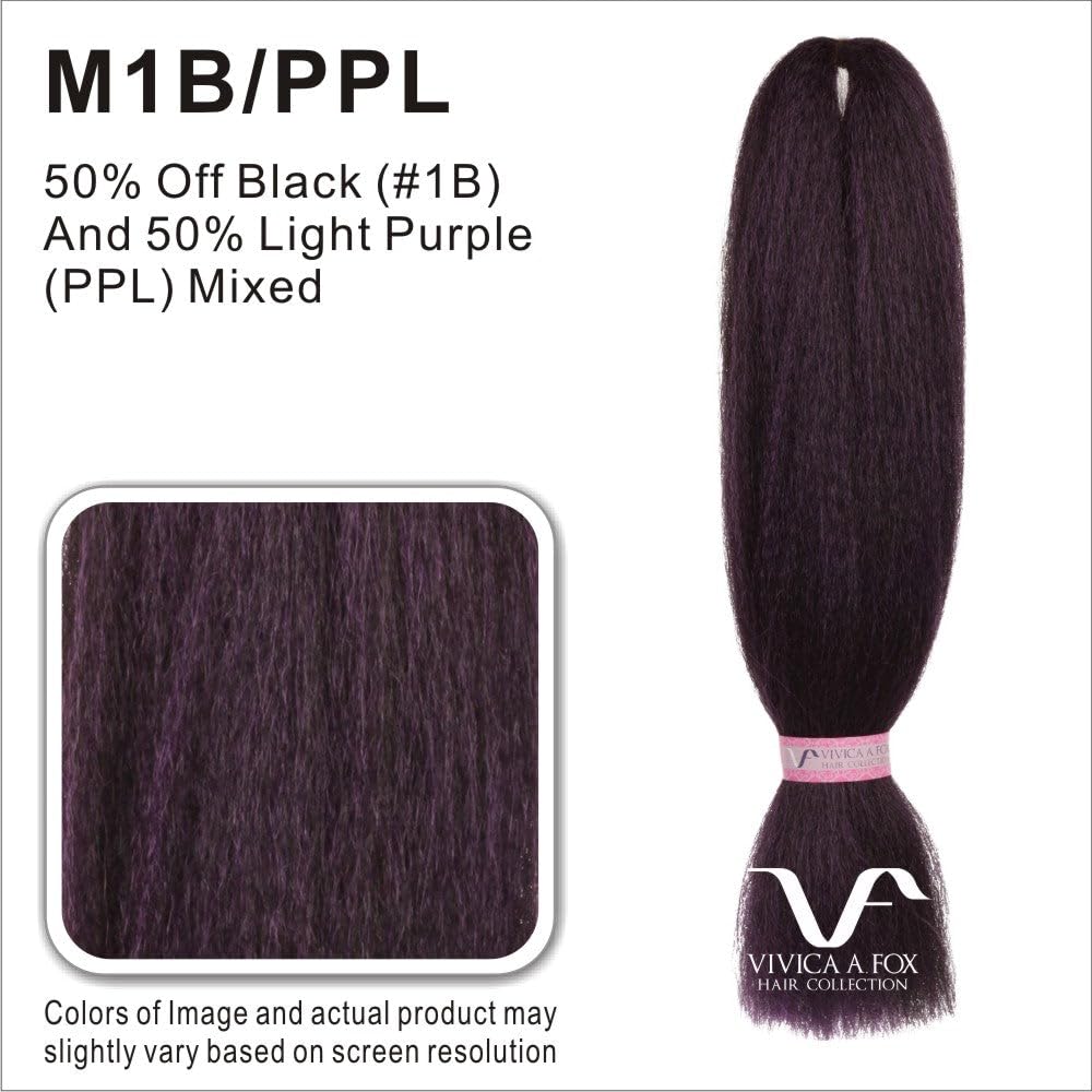 Vivica A. Fox 45 Inch Extra-Long Tiara II Synthetic Hair Braid - JUMBO BRAID (M1B/PPL)